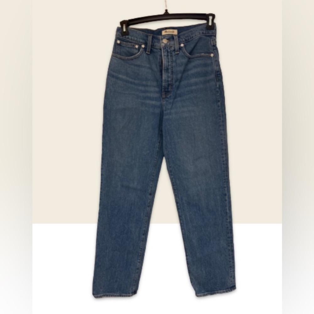 Madewell The Perfect Vintage Straight Jean in Earlwood Wash, Size 27